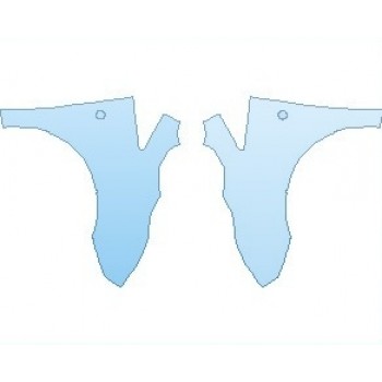 PAINT PROTECTION KIT - 2021 FORD TRANSIT CONNECT TITANIUM FULL FENDERS (WRAPPED EDGES) - PRECUT PPF CLEAR BRA WRAP