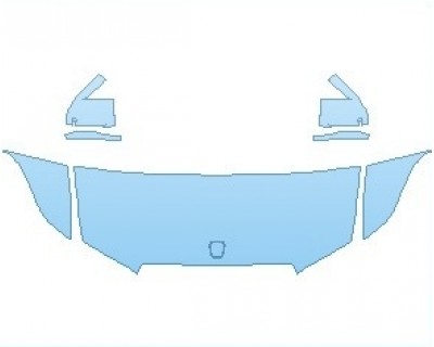 PAINT PROTECTION KIT - 2023 ROLLS ROYCE GHOST STANDARD WHEELBASE HOOD (WRAPPED EDGES) - PRECUT PPF CLEAR BRA WRAP