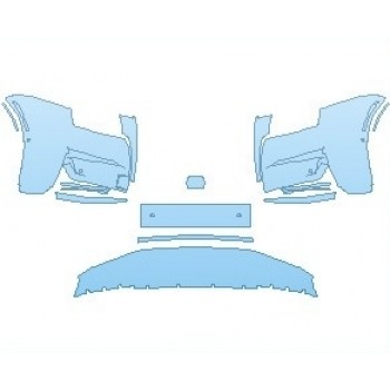 Precut PPF Kit – Clear Bra Paint Protection Film PAINT PROTECTION KIT - 2021 ROLLS ROYCE GHOST STANDARD WHEELBASE BUMPER WITH SENSORS - PRECUT PPF CLEAR BRA WRAP