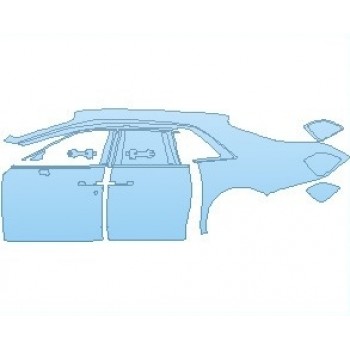 PAINT PROTECTION KIT - 2021 ROLLS ROYCE GHOST STANDARD WHEELBASE REAR QUARTER PANELS AND DOORS LEFT SIDE - PRECUT PPF CLEAR BRA WRAP