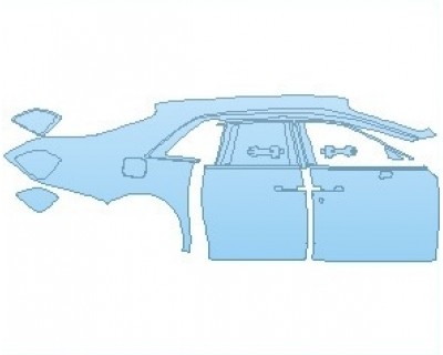 PAINT PROTECTION KIT - 2023 ROLLS ROYCE GHOST STANDARD WHEELBASE REAR QUARTER PANELS & DOORS RIGHT SIDE - PRECUT PPF CLEAR BRA WRAP