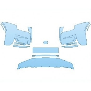 PAINT PROTECTION KIT - 2023 ROLLS ROYCE GHOST STANDARD WHEELBASE BUMPER - PRECUT PPF CLEAR BRA WRAP
