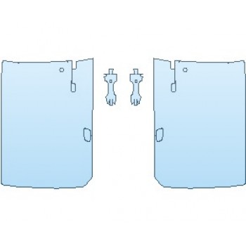 PAINT PROTECTION KIT - 2021 ROLLS ROYCE GHOST STANDARD WHEELBASE DOORS FRONT - PRECUT PPF CLEAR BRA WRAP