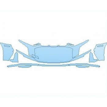 PAINT PROTECTION KIT - 2022 AUDI R8 V10 PERFORMANCE COUPE BUMPER - PRECUT PPF CLEAR BRA WRAP