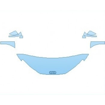 PAINT PROTECTION KIT - 2022 AUDI R8 V10 PERFORMANCE COUPE HOOD (NO WRAPPED EDGES) - PRECUT PPF CLEAR BRA WRAP