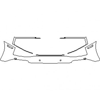 2021 AUDI R8 V10 PERFORMANCE COUPE REAR BUMPER WITH SENSORS