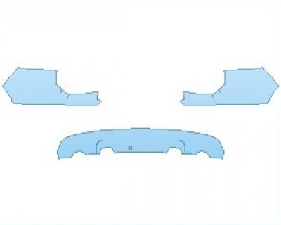 PAINT PROTECTION KIT - 2023 VOLVO XC40 RECHARGE P8 AWD REAR BUMPER - PRECUT PPF CLEAR BRA WRAP