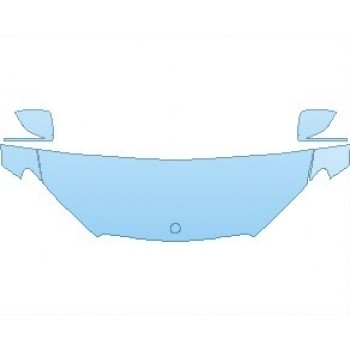PAINT PROTECTION KIT - 2021 MERCEDES GLE CLASS 450 SUV HOOD (WRAPPED EDGES) - PRECUT PPF CLEAR BRA WRAP