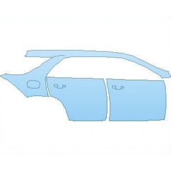 PAINT PROTECTION KIT - 2021 MERCEDES GLE CLASS 450 SUV REAR QUARTER PANEL AND DOORS RIGHT SIDE - PRECUT PPF CLEAR BRA WRAP