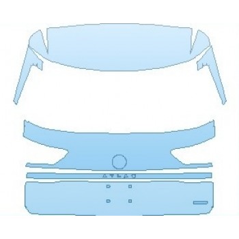 PAINT PROTECTION KIT - 2023 VOLKSWAGEN ATLAS CROSS SPORT SEL PREMIUM R-LINE REAR HATCH WITH 4MOTION EMBLEM - PRECUT PPF CLEAR BRA WRAP
