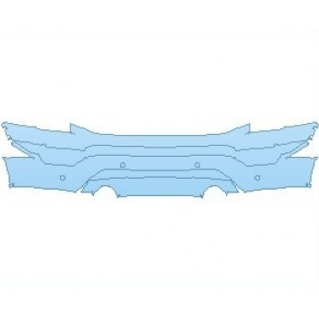 PAINT PROTECTION KIT - 2024 FORD F-150 KING RANCH BUMPER WITH 4 SENSORS - PRECUT PPF CLEAR BRA WRAP