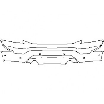 2023 FORD F-150 KING RANCH BUMPER WITH 6 SENSORS