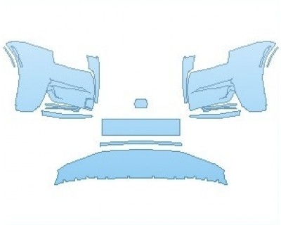 PAINT PROTECTION KIT - 2023 ROLLS ROYCE GHOST EXTENDED WHEELBASE BUMPER - PRECUT PPF CLEAR BRA WRAP