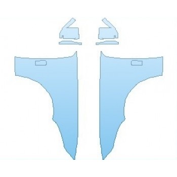 PAINT PROTECTION KIT - 2023 ROLLS ROYCE GHOST EXTENDED WHEELBASE FULL FENDERS (WRAPPED EDGES) - PRECUT PPF CLEAR BRA WRAP