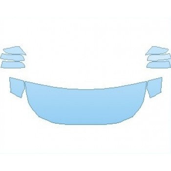 PAINT PROTECTION KIT - 2021 TOYOTA RAV4 ADVENTURE HOOD (NO WRAPPED EDGES) - PRECUT PPF CLEAR BRA WRAP