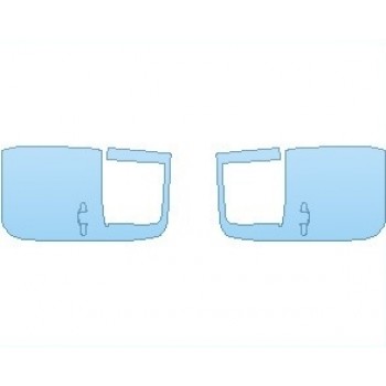 PAINT PROTECTION KIT - 2020 CHEVROLET SILVERADO 1500 LD LTZ REAR DOORS - PRECUT PPF CLEAR BRA WRAP