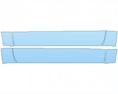 PAINT PROTECTION KIT - 2020 CHEVROLET SILVERADO 1500 LD LTZ ROCKER PANELS REGULAR CAB - PRECUT PPF CLEAR BRA WRAP