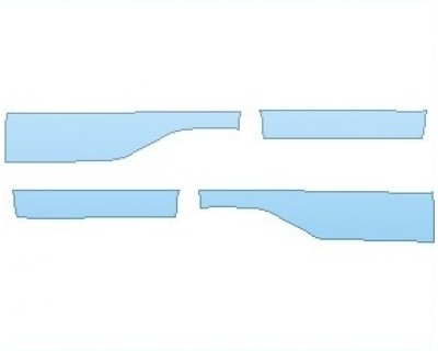 PAINT PROTECTION KIT - 2020 CHEVROLET SILVERADO 1500 LD LTZ ROCKER PANELS STANDARD BOX - PRECUT PPF CLEAR BRA WRAP