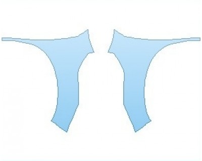2023 NISSAN ROGUE S FULL FENDERS (NO WRAPPED EDGES)