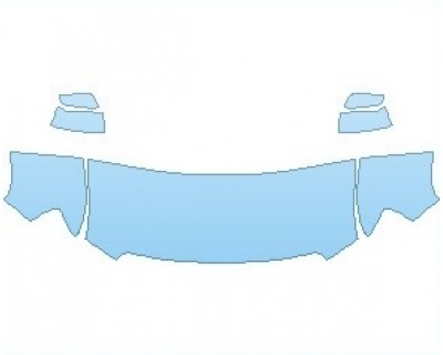 PAINT PROTECTION KIT - 2023 GMC CANYON ELEVATION HOOD (NO WRAPPED EDGES) - PRECUT PPF CLEAR BRA WRAP