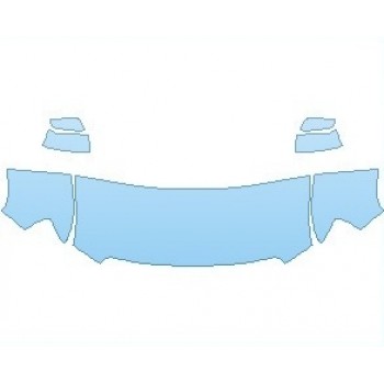 PAINT PROTECTION KIT - 2023 GMC CANYON ELEVATION HOOD (WRAPPED EDGES) - PRECUT PPF CLEAR BRA WRAP