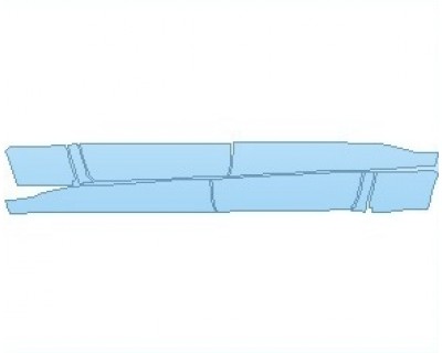 PAINT PROTECTION KIT - 2023 GMC CANYON ELEVATION ROCKER PANELS FOR CREW CAB - PRECUT PPF CLEAR BRA WRAP
