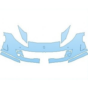 PAINT PROTECTION KIT - 2022 FERRARI 812 SUPERFAST BUMPER WITH SENSORS - PRECUT PPF CLEAR BRA WRAP