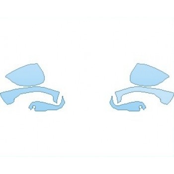 PAINT PROTECTION KIT - 2022 FERRARI 812 SUPERFAST MIRRORS WITH SIDE CAMERAS - PRECUT PPF CLEAR BRA WRAP