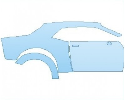 PAINT PROTECTION KIT - 2024 DODGE CHALLENGER SRT HELLCAT REDEYE WIDEBODY REAR QUARTER PANEL RIGHT SIDE - PRECUT PPF CLEAR BRA WRAP