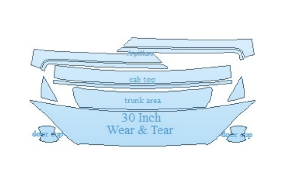 Precut PPF Kit – Clear Bra Paint Protection Film PAINT PROTECTION KIT - 2023 AUDI A5 PREMIUM CABRIOLET COMMON WEAR AREA KIT - PRECUT PPF CLEAR BRA WRAP
