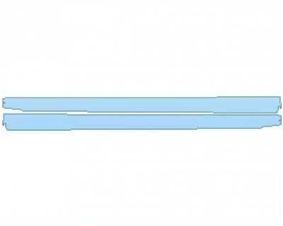 PAINT PROTECTION KIT - 2019 PORSCHE 911 TURBO S WITH AEROKIT CABRIOLET LOWER SILL - PRECUT PPF CLEAR BRA WRAP