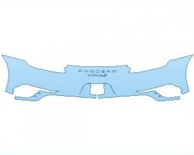 PAINT PROTECTION KIT - 2019 PORSCHE 911 TURBO S WITH AEROKIT CABRIOLET REAR BUMPER WITH 911 TURBO S EMBLEM - PRECUT PPF CLEAR BRA WRAP