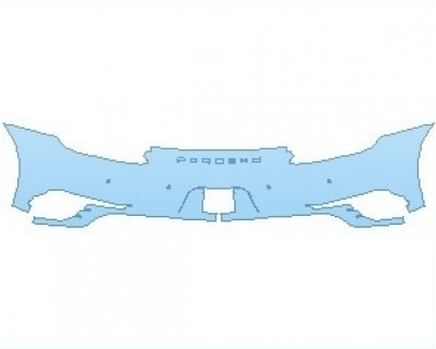 PAINT PROTECTION KIT - 2019 PORSCHE 911 TURBO S WITH AEROKIT CABRIOLET REAR BUMPER WITH SENSORS - PRECUT PPF CLEAR BRA WRAP