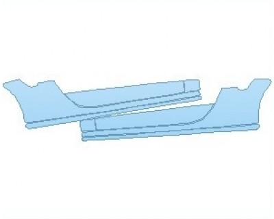 PAINT PROTECTION KIT - 2019 PORSCHE 911 TURBO S WITH AEROKIT CABRIOLET ROCKER PANELS - PRECUT PPF CLEAR BRA WRAP
