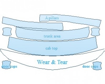 PAINT PROTECTION KIT - 2023 ACURA ILX A-SPEC COMMON WEAR AREA KIT - PRECUT PPF CLEAR BRA WRAP