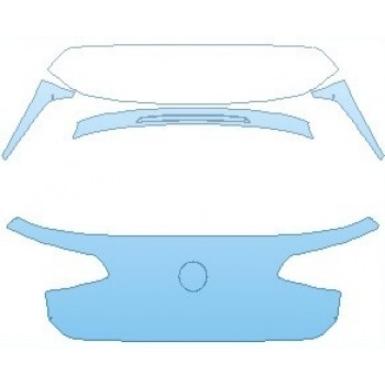 PAINT PROTECTION KIT - 2022 VOLKSWAGEN GOLF S HATCHBACK REAR HATCH HAND CUT OR REMOVE EMBLEMS - PRECUT PPF CLEAR BRA WRAP