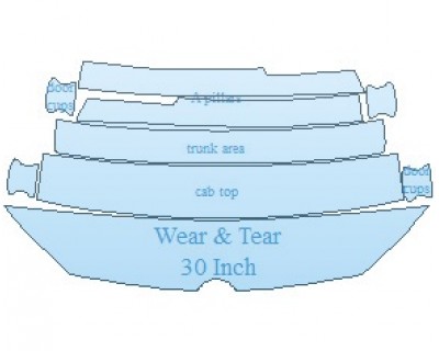 PAINT PROTECTION KIT - 2023 VOLKSWAGEN GOLF SE HATCHBACK COMMON WEAR AREA KIT - PRECUT PPF CLEAR BRA WRAP