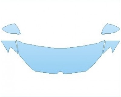 PAINT PROTECTION KIT - 2023 VOLKSWAGEN GOLF SE HATCHBACK HOOD (WRAPPED EDGES) - PRECUT PPF CLEAR BRA WRAP