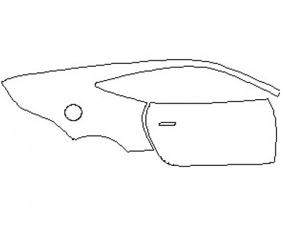 2022 JAGUAR F-TYPE BASE COUPE REAR QUARTER PANEL AND DOOR RIGHT SIDE