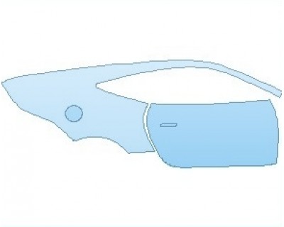 2022 JAGUAR F-TYPE BASE COUPE REAR QUARTER PANEL AND DOOR RIGHT SIDE