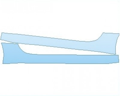 PAINT PROTECTION KIT - 2024 JAGUAR F-TYPE BASE COUPE ROCKER PANELS - PRECUT PPF CLEAR BRA WRAP