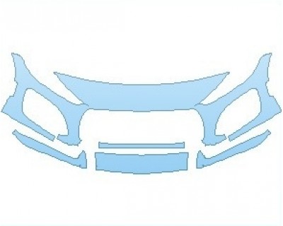 PAINT PROTECTION KIT - 2024 JAGUAR F-TYPE BASE COUPE BUMPER - PRECUT PPF CLEAR BRA WRAP