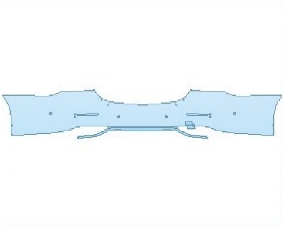 PAINT PROTECTION KIT - 2022 MERCEDES E CLASS BASE SEDAN REAR BUMPER WITH SENSORS - PRECUT PPF CLEAR BRA WRAP