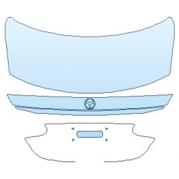 PAINT PROTECTION KIT - 2022 MERCEDES E CLASS AMG LINE SEDAN REAR DECK LID - PRECUT PPF CLEAR BRA WRAP