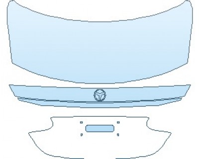 PAINT PROTECTION KIT - 2022 MERCEDES E CLASS BASE SEDAN REAR DECK LID - PRECUT PPF CLEAR BRA WRAP