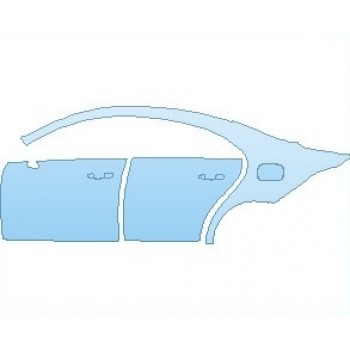 Precut PPF Kit – Clear Bra Paint Protection Film PAINT PROTECTION KIT - 2021 MERCEDES CLA CLASS BASE COUPE REAR QUARTER AND DOORS LEFT - PRECUT PPF CLEAR BRA WRAP