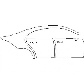 2022 MERCEDES CLA CLASS BASE COUPE REAR QUARTER AND DOORS RIGHT