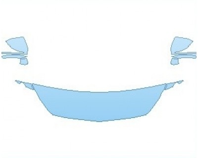 Precut PPF Kit – Clear Bra Paint Protection Film PAINT PROTECTION KIT - 2021 MERCEDES S CLASS 560 CABRIOLET HOOD 18 INCH (WRAPPED EDGES) - PRECUT PPF CLEAR BRA WRAP