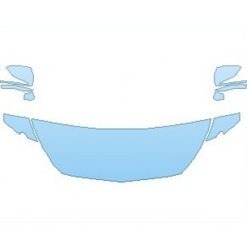 PAINT PROTECTION KIT - 2021 MERCEDES S CLASS 560 CABRIOLET HOOD (NO WRAPPED EDGES) - PRECUT PPF CLEAR BRA WRAP