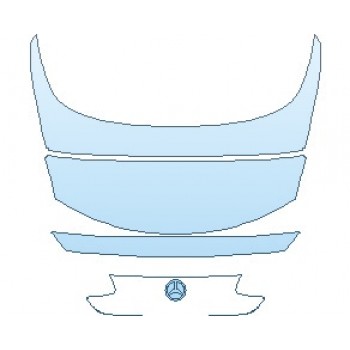 PAINT PROTECTION KIT - 2021 MERCEDES S CLASS 560 CABRIOLET REAR DECK LID - PRECUT PPF CLEAR BRA WRAP